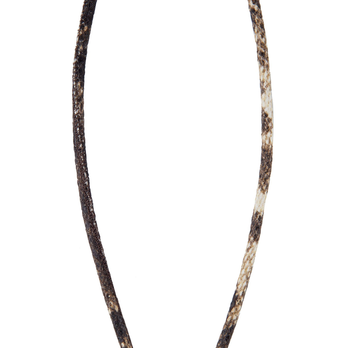 Zen Garden Snake leather Necklace – Diamond & Ruby– Barbara Bixby