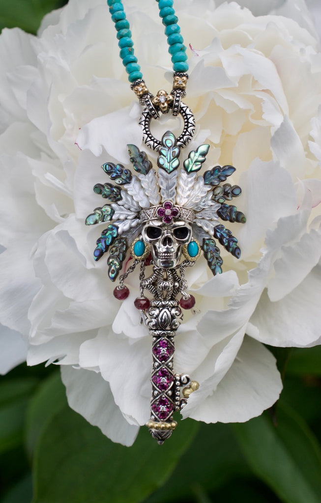 Spiritual Warrior Key Diamond Abalone Mother of Pearl Apatite Tu Barbara Bixby